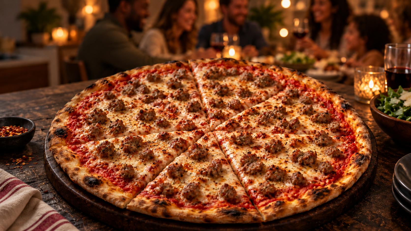 Sausage pizza